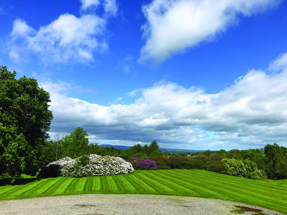 Beautiful lawns of Ballochneck